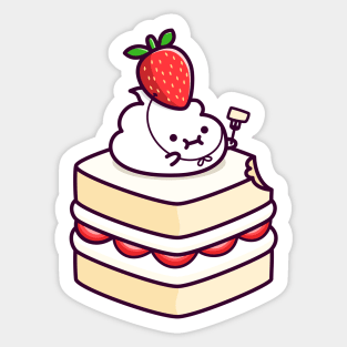 Lil whip strawberry cake Sticker